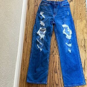 Hollister Distressed Ultra High-Rise Dad Hollister Vintage Stretch Size 25/31